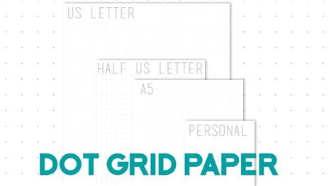 Free Printable Dot Grid Paper for Bullet Journal - Lovely Planner