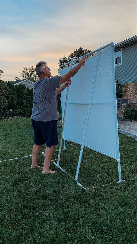 How To Make a DIY PVC Outdoor Movie Screen and Frame | The Rural Legend