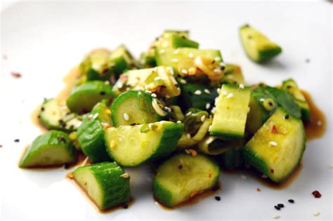 Marinated Asian Cucumber Salad - Chef Times Two