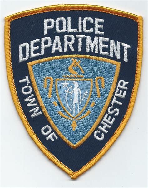 Town of Chester Massachusetts, Police patch, 1980's old patch not Glue on | Police patches ...