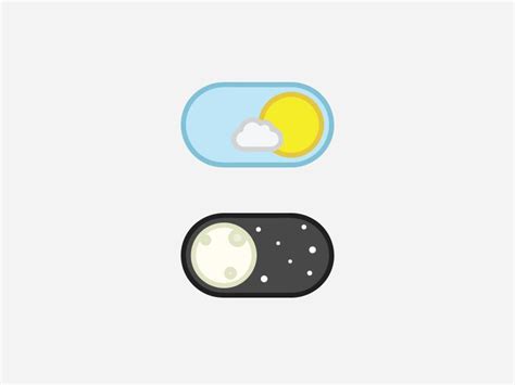 Day-Night Toggle Button | Design, Cute wallpapers, Icon design