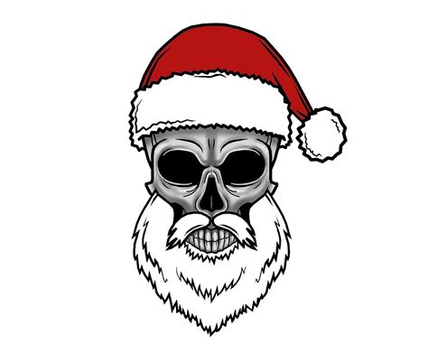 "Skull Santa" by viCdesign | Redbubble