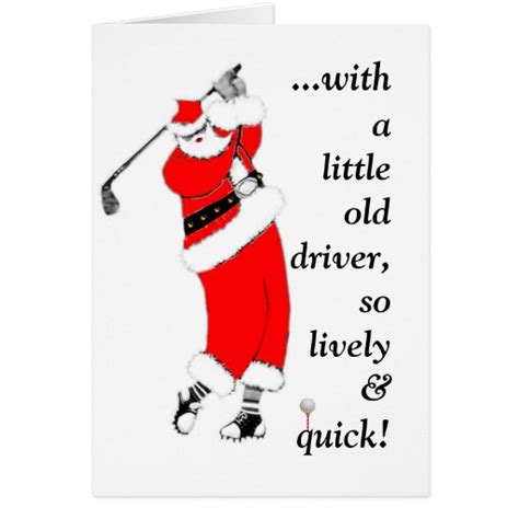 GOLF CHRISTMAS CARD | Zazzle