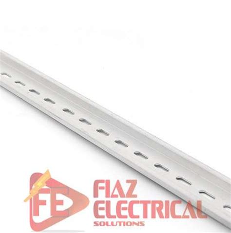 Slotted DIN Rail Aluminium channel patti (1 Meter) - Fiaz Electrical Solutions