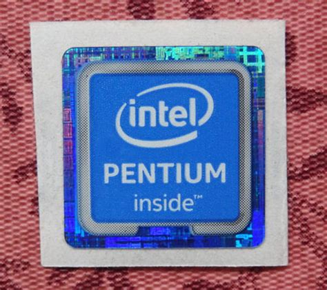 Intel Pentium Inside Sticker 18 x 18mm 2015 Version Skylake Badge | eBay