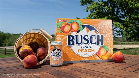 Anheuser-Busch releasing Busch Light Peach today in 37 states