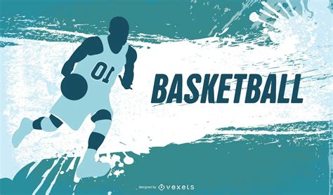 Grungy Abstract Basketball Background Vector Download