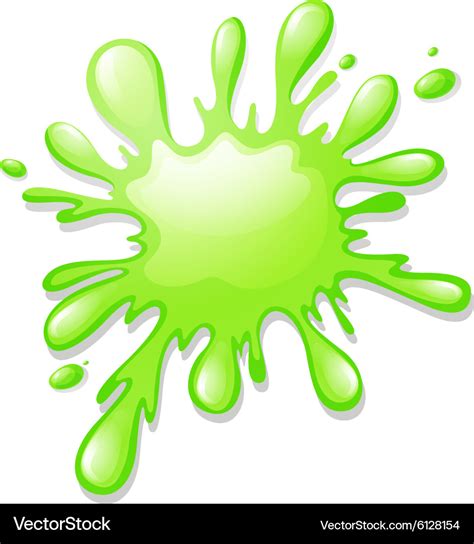 Green splash on white Royalty Free Vector Image