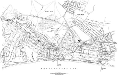 Bournemouth 1900 street plan - old maps of Dorset