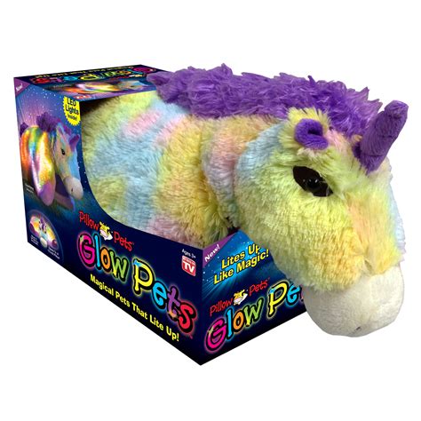 My Pillow Pets Glow Pets Tie-dye Unicorn 16 IN