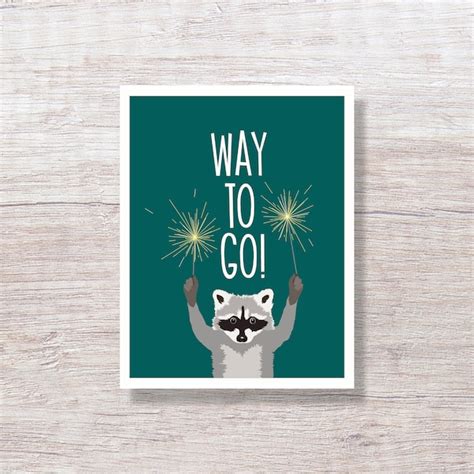 Way to Go Card - Etsy