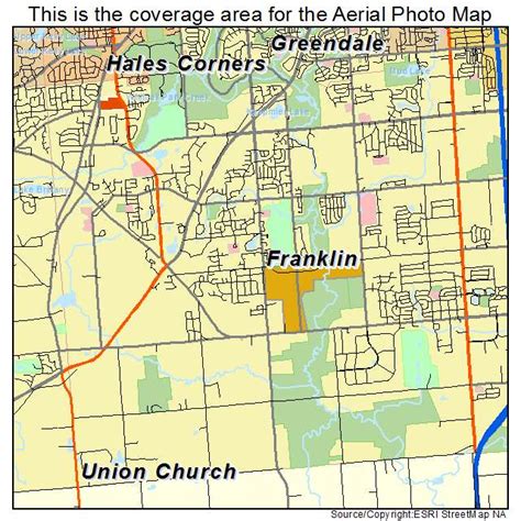 Aerial Photography Map of Franklin, WI Wisconsin