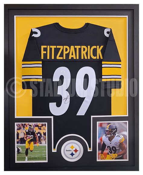 Minkah Fitzpatrick Autographed Framed Steelers Black Jersey - The Stadium Studio