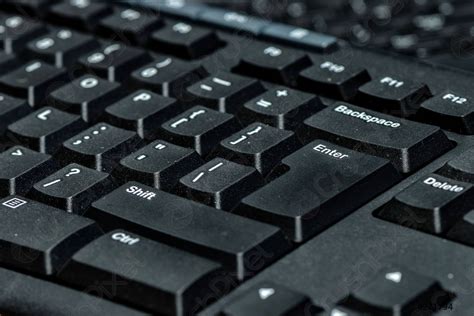 Black computer keyboard - stock photo | Crushpixel