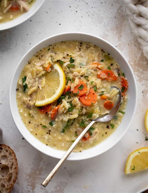 This creamy chicken and orzo soup is like a hug in a bowl. Creamy ...