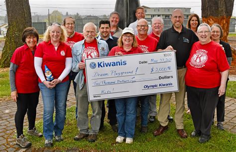 Kiwanis Club Donates $2,000 - Port Angeles Dream Playground