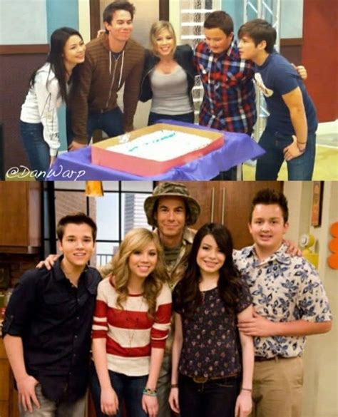 the cast of friends are posing in front of a birthday cake and then ...