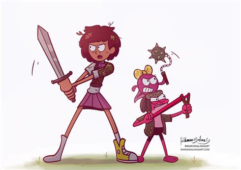 Amphibia - Anne, Sprig + Polly II by RamonSalinasArt on DeviantArt