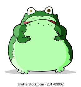 Cartoon Fat Frog Stock Vector (Royalty Free) 201783002 | Shutterstock