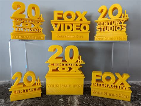 20th Century Logos Customizable Twentieth Television Fox - Etsy UK
