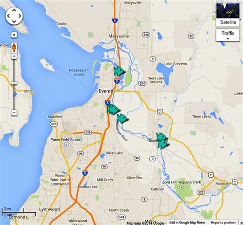 Snohomish River Map - The Lunkers Guide