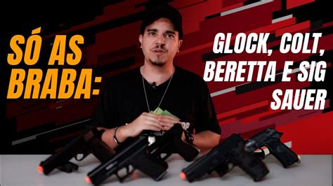 LANÇAMENTO: Pistolas Airsoft SPRING QGK: Glock 19/23, Colt 1911 ...