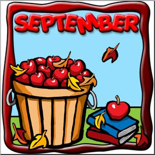 Clip Art: Month Graphic: September Color I abcteach.com