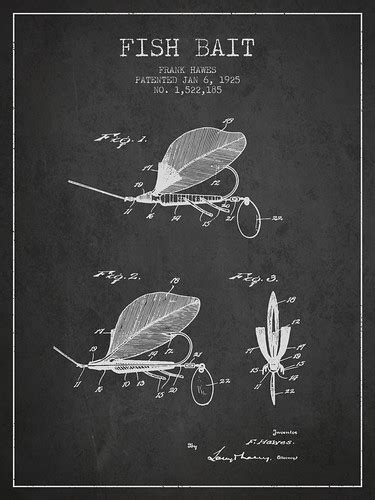 Fish Bait Patent from 1925 | Fly bait patent drawing from 19… | Flickr
