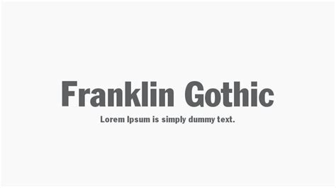 Franklin Gothic Font Family : Download Free for Desktop & Webfont