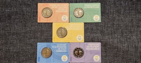 France. 2 Euro 2023 Commemorative (5 pieces) in coincards - Catawiki