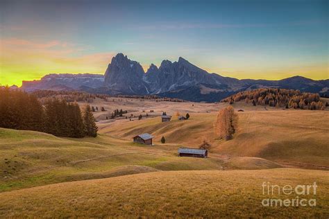 Sunrise at Alpe di Siusi Photograph by JR Photography | Fine Art America