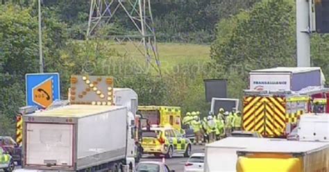 Live M25 updates as man rushed to hospital after crash between lorry ...