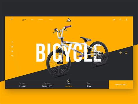 Bike website UI Design | Ui design website, Web app design, Web ...