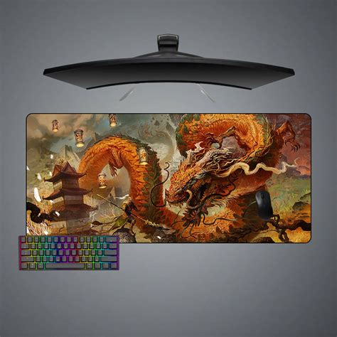 Chinese Style Dragon Design M-XXL Size Gamer Mouse Pad