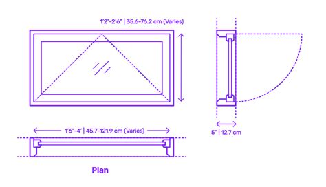 Casement Window - Rectangle, Horizontal Dimensions & Drawings ...