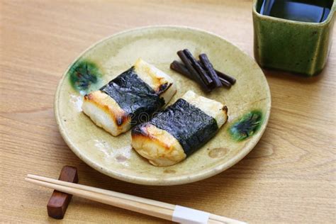 Isobeyaki, Grilled Mochi Japanese Rice Cake Wrapped in Nori Seaweed ...