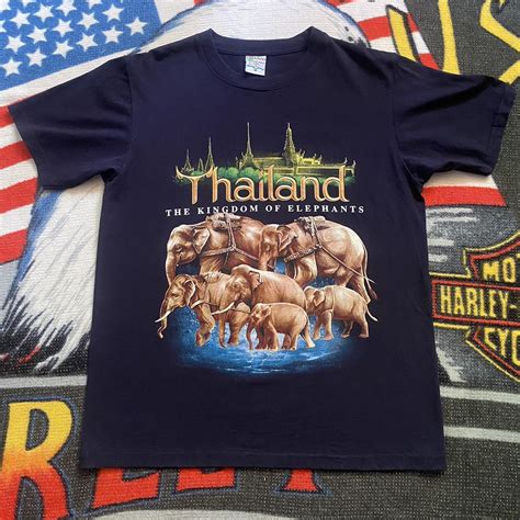 Vintage Thailand T Shirt Size Medium Pit to... - Depop