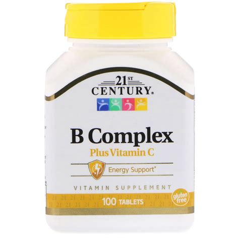 21st Century, B Complex Plus Vitamin C, 100 Tablets | By iHerb