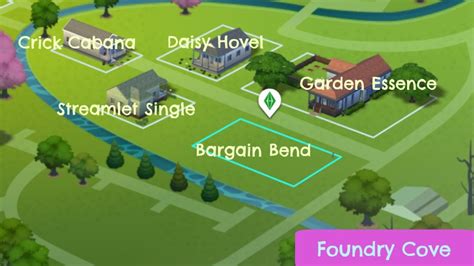 Sims 4 Neighborhood Maps: Willow Creek Edition