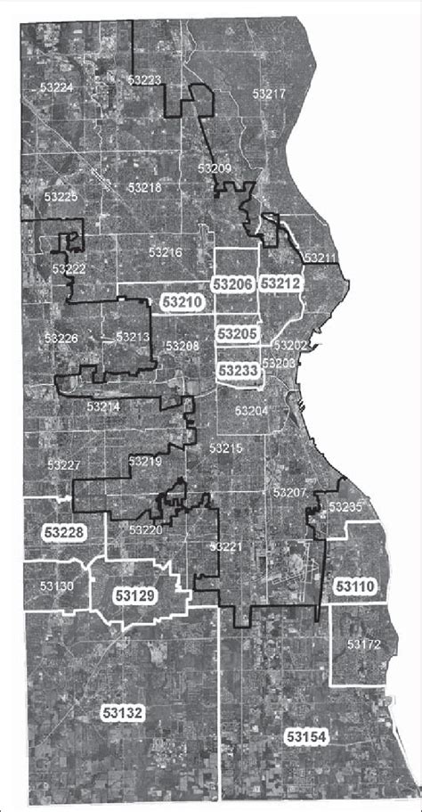 Milwaukee County Wisconsin Zip Codes Map | Images and Photos finder