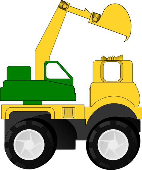 Cartoon Excavator Clip Art at Clker.com - vector clip art online, royalty free & public domain