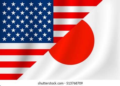 Usa Japanese Flag Stock Vector (Royalty Free) 513768709 | Shutterstock