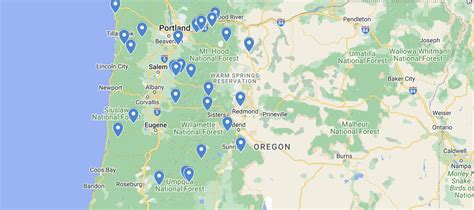 Oregon Waterfalls Map – Details and Info on Falls in OR