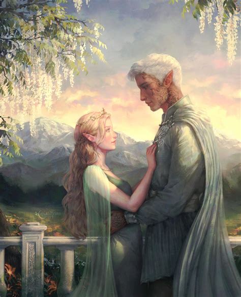 Aelin and Rowan Commission by mistillteinn on DeviantArt