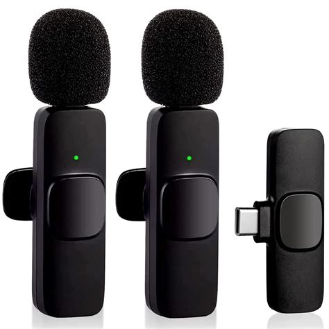 Buy Wireless Lavalier Microphone for Type-C Phone, Plug-Play Wireless ...