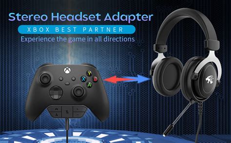 Stereo Headset Adapter for Xbox,Xbox Headset Adapter,AOLION Xbox Mic Adapter,Xbox Controller ...