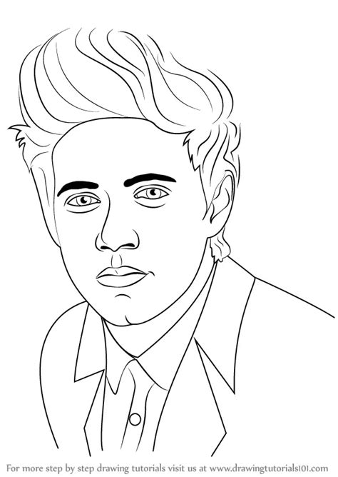 Learn How to Draw Niall Horan (Celebrities) Step by Step : Drawing Tutorials