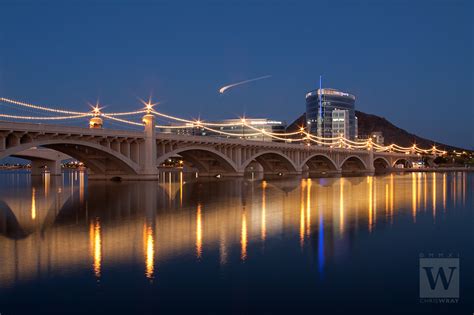 Blue hour on Tempe Town Lake | Christopher J. Wray Photography