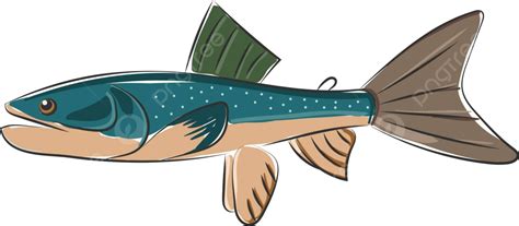 A Blue Cartoon Palia Fish Arranged On A White Background Vector, Set, Grey, Fin PNG and Vector ...