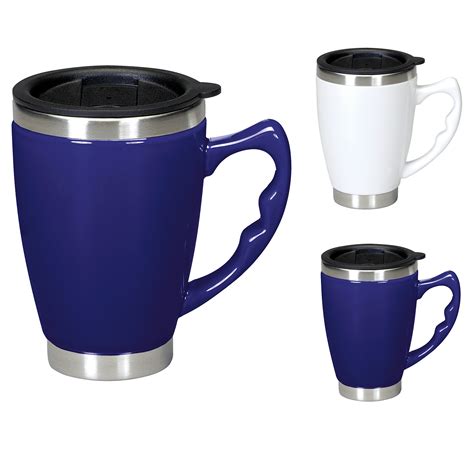 Primo Travel Mug - Ceramic outer Thermal Stainless Steel Lining with closing lid | eBay